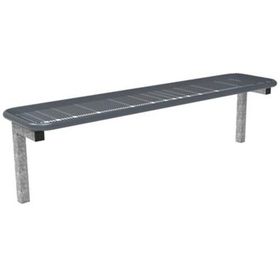 Parkbank, Drahtgitterbank zum Einbetonieren, thermoisoliert, Selbstreinigung, 475 x 1.795 x 430 mm (HxBxT), Eisenglimmer