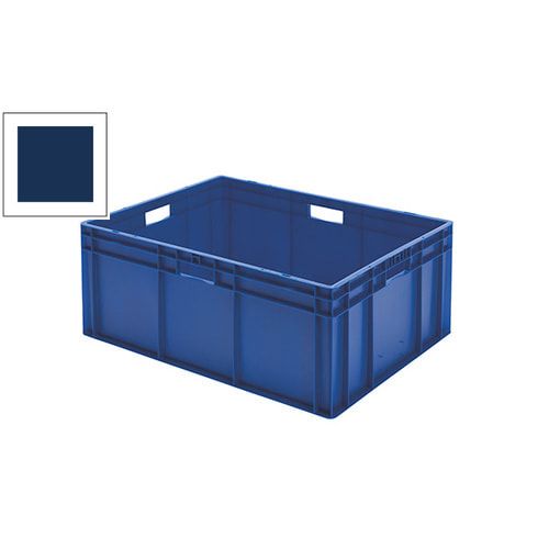 Eurobox - Eurokasten - Volumen 127 l - Boden und Wände geschlossen - 320 x 600 x 800 mm (HxBxT) - VE 1 Stk. - blau