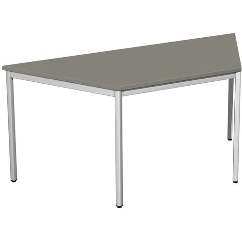 Schreibtisch - 4-Fuß Eco - Trapezform - 720 x 693 x 1.600 mm (HxBxT) - Gestell lichtgrau - Dekor Ahorn