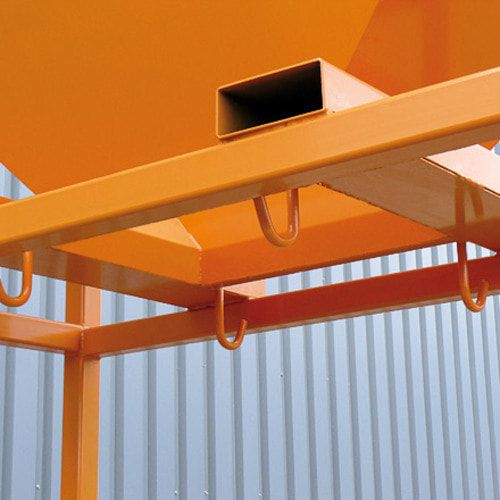 Eichinger Befülltrichter, Übergabesilo, für Big Bags oder Container, Staplertaschen, 4 Ösen, 2.090 x 1.090 x 2.210 mm (HxBxT), Farbe anthrazitgrau