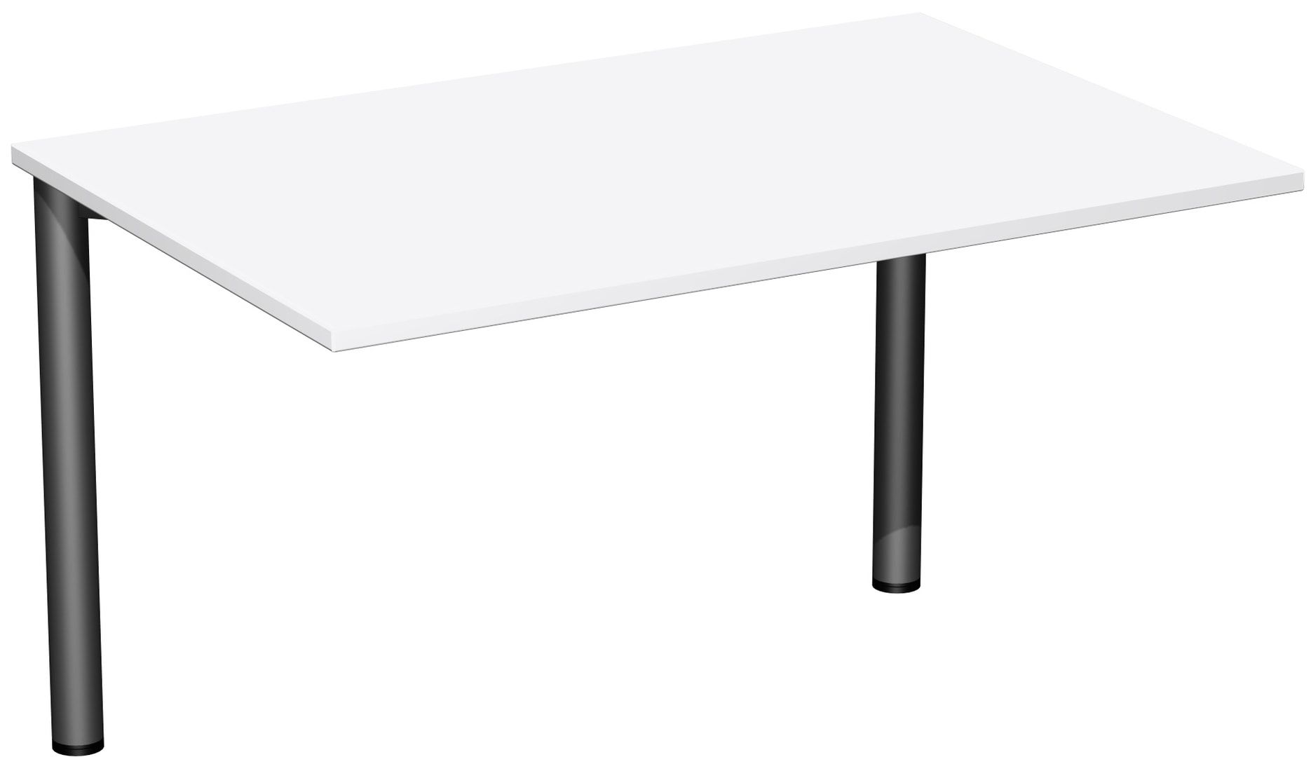 Schreibtisch - 4-Fuß Flex - Bürotisch - 720 x 1.200 x 600 mm (HxBxT) - Gestell anthrazit - Ahorn