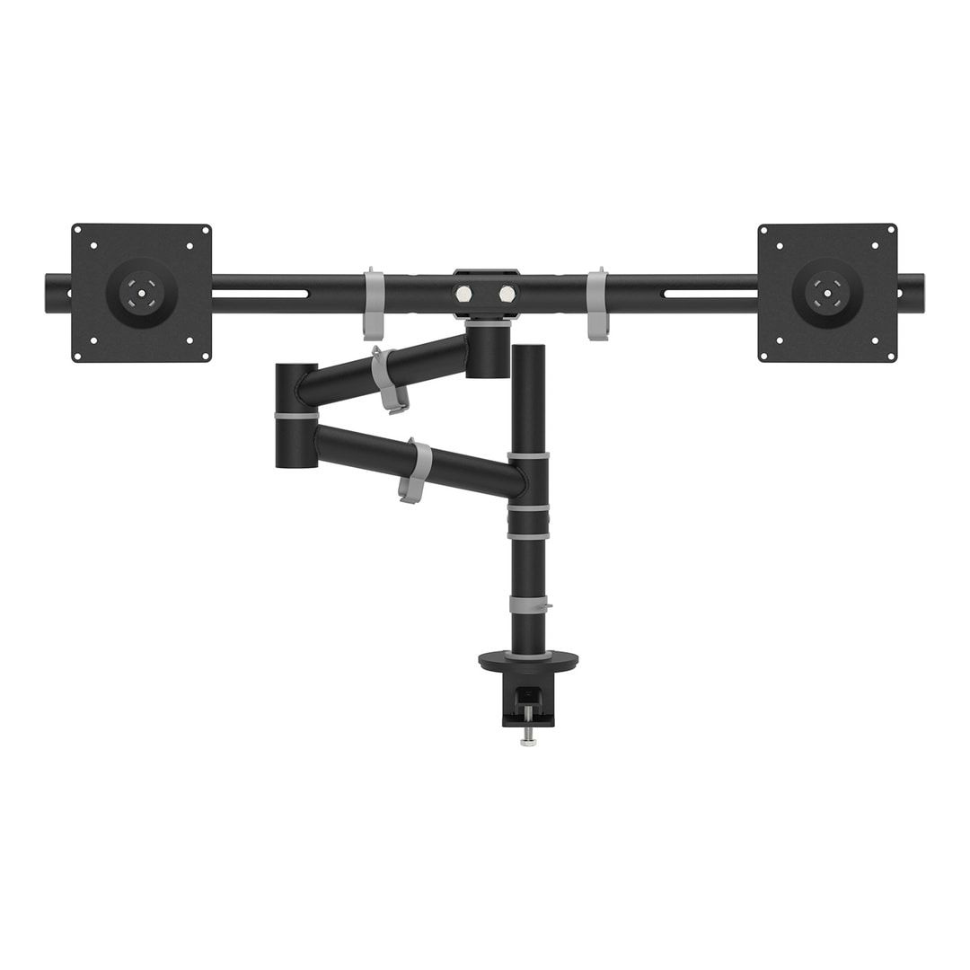 Doppel Monitorarm - 2 x 34,5 Zoll Bildschirm - Monitorhalterung - Bildschirmhalter - VESA - schwenkbar - drehbar - neigbar - Farbe schwarz