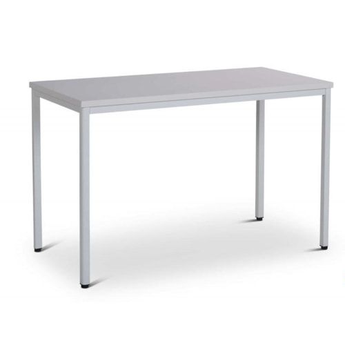 Schreibtisch - Konferenztisch - 750 x 1.400 x 600 mm (HxBxT) - Gestell lichtgrau - Tischplatte grau