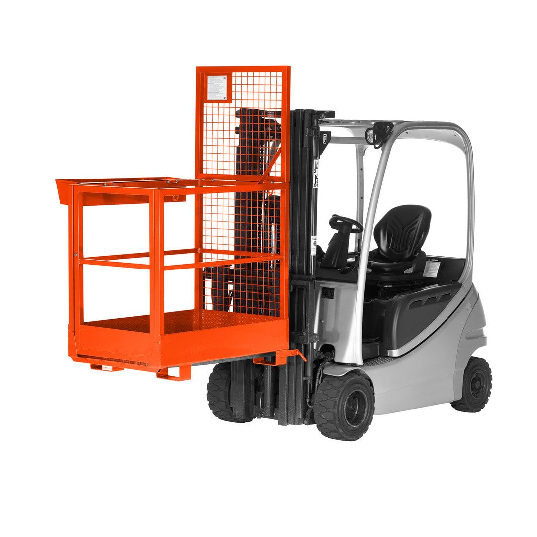 Arbeitskorb für Gabelstapler - Arbeitsbühne - Montagebühne - Staplerkorb - Traglast 300 kg - 1.910 x 800 x 1.200 mm - enzianblau