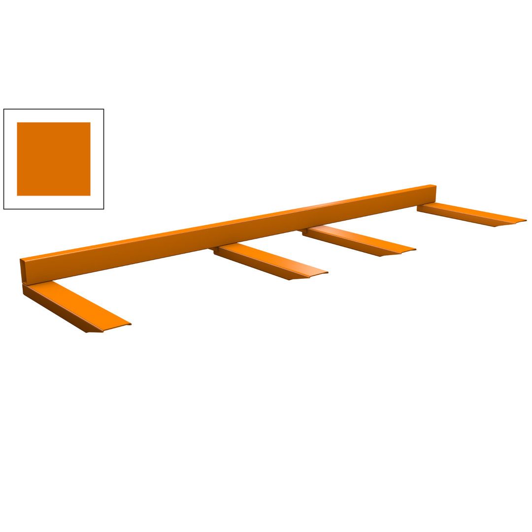 Langguttraverse - Traglast 1.500 kg - Nutztiefe 1.200 mm - 280 x 2.000 x 1.390 mm (HxBxT) - feuerrot