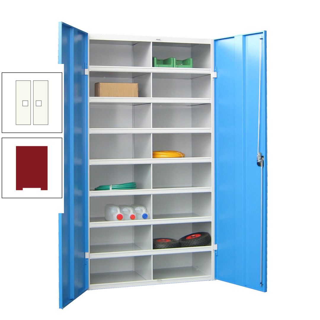 Aktenschrank - Fächerschrank - Sortierstation - 16 Fächer - Büroschrank - Dokumentenablage - 1.800 x 1.000 x 530 mm (HxBxT) - anthrazitgrau