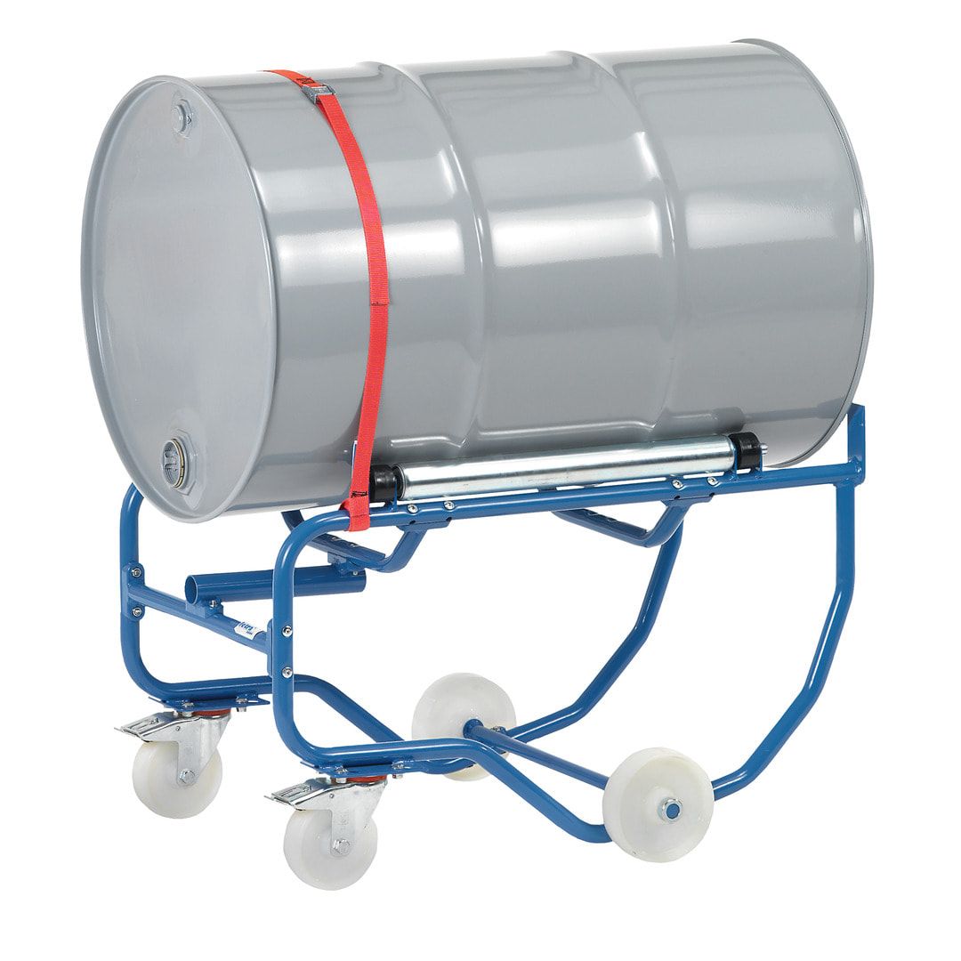 Fetra - Fasskipper für 200 l Fässer - Tragkraft 250 kg - fahrbar - Hebelstange