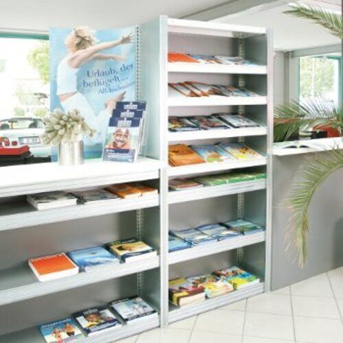 Fachbodenregal mit Seitenwand - 350 kg - 2.000 x 1.005 x 600 mm (HxBxT) - Anbauregal - 5 Böden - verzinkt - Lagerregal - Steckregal - BERT