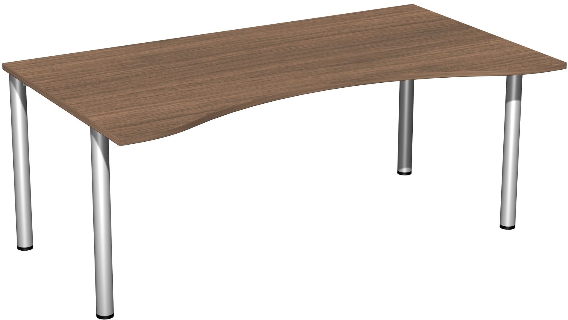Ergo-Schreibtisch - 4-Fuß Flex - Bürotisch - 720 x 1.600 x 1.000 mm (HxBxT) - Gestell anthrazit - Ahorn