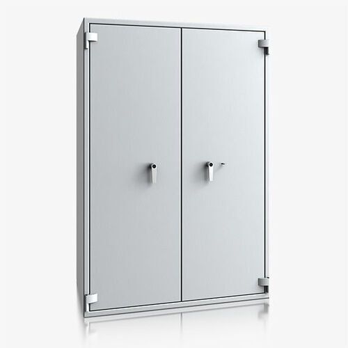 Dokumententresor, Geldschrank, Safe, VdS Klasse 2, 60 Minuten feuerfest, Türen 2-flügelig, 1.905 x 1.288 x 580 mm (HxBxT), Farbe lichtgrau