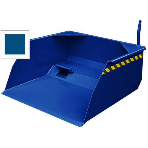 Eichinger Stapler-Schaufel mit Durchschub, Seilzug, Volumen 1.000 l, Traglast 3.000 kg, Maße 650 x 1.300 x 1.300 mm, Farbe anthrazitgrau (RAL 7016)