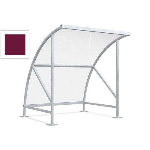 Fahrradunterstand - Fahrradgarage mit Bogendach - Stahl und Kunststoff - 2.290 x 2.090 x 2.100 mm (HxBxT) - Farbe Achatgrau