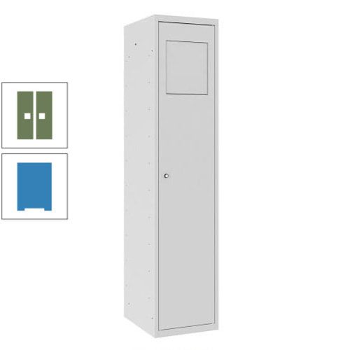 Wäschesammelschrank, Wäscheschrank, Einwurfklappe, Beutelhalter, 1.800 x 400 x 500 mm (HxBxT), Korpus anthrazitgrau, Front anthrazitgrau