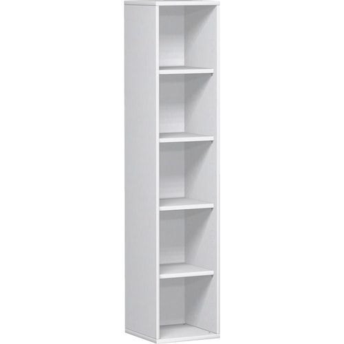 Büroregal, 5 Ordnerhöhen, modular, Metallsockel/Standfüße, Dreischicht-Feinspan, Einlegeboden, 1.920 x 1.000 x 425 mm (HxBxT), Dekor Ahorn