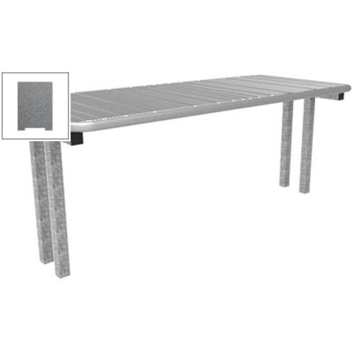 Drahtgitter-Tisch für Außenbereich, zum Einbetonieren, Farbe anthrazitgrau, 730 x 1.795 x 770 mm (HxB)