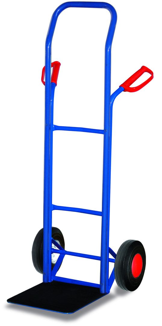 Möbelkarre Stahlrohr - Traglast 250 kg - Luftbereifung- Schaufel 360 x 330 mm