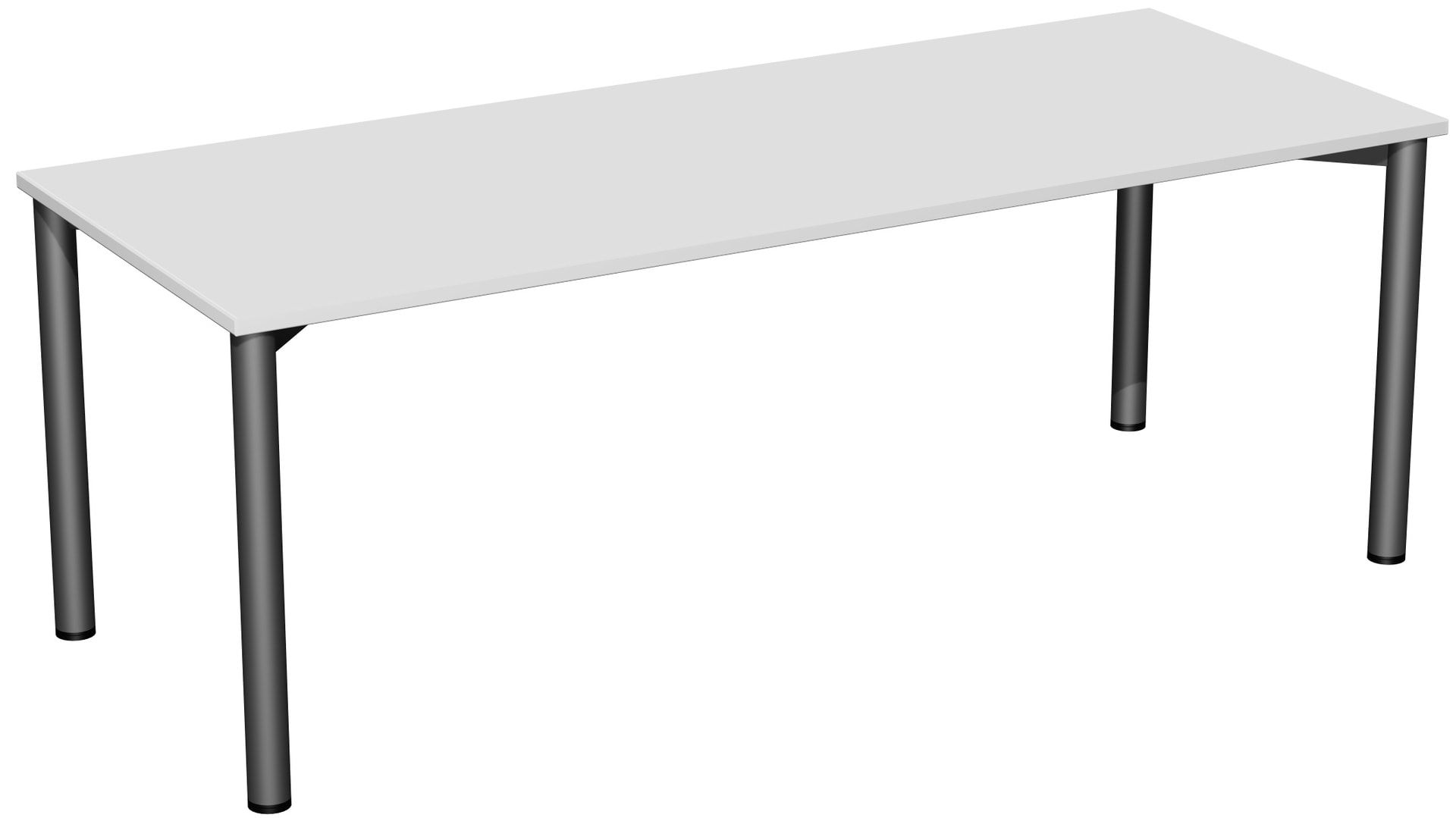 Schreibtisch - 4-Fuß Flex - Bürotisch - 720 x 1.000 x 800 mm (HxBxT) - Gestell anthrazit - Ahorn