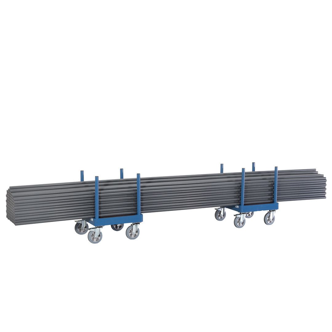 Fetra Langmaterial-Wagen - Traglast 1.500 kg - 700 x 700 mm (BxT)