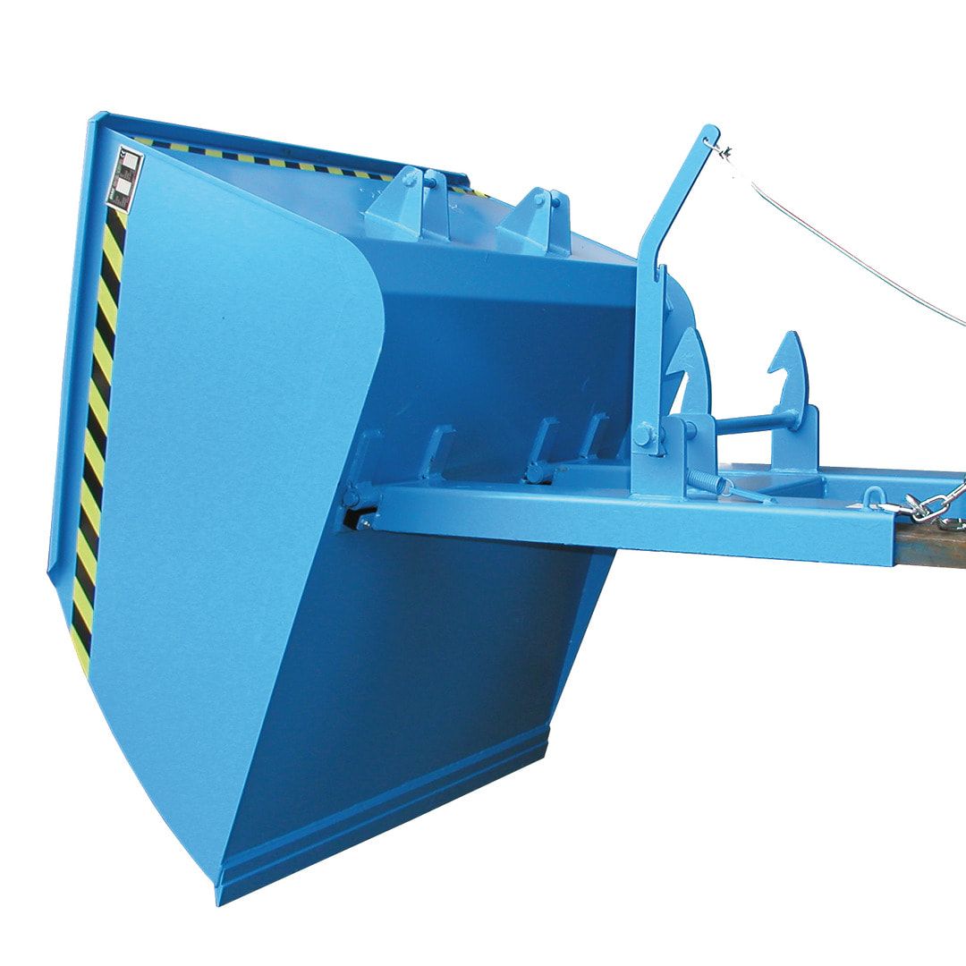 Staplerschaufel - 1.000 l Volumen - Traglast 1.500 kg - 800 x 1.250 x 1.250 mm (HxBxT) - feuerrot