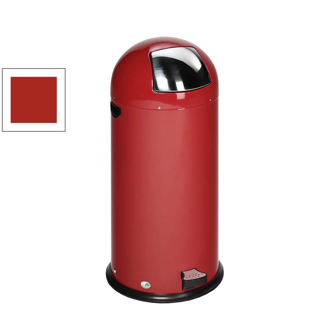 Abfalleimer - 52 l - mit Fußpedal - Edelstahl - mit Einwurfklappe - Mülleimer