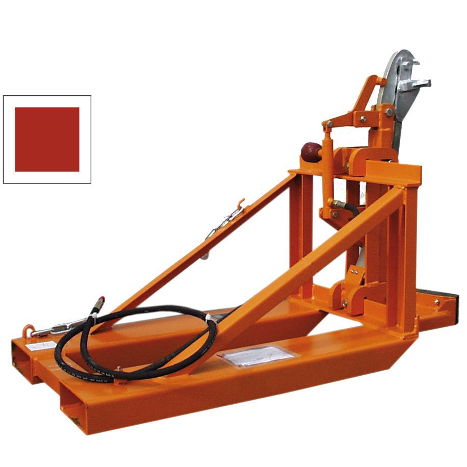 BAUER Fasslifter - 1 x 200/220-l-Fass - breite Auflage - feuerrot