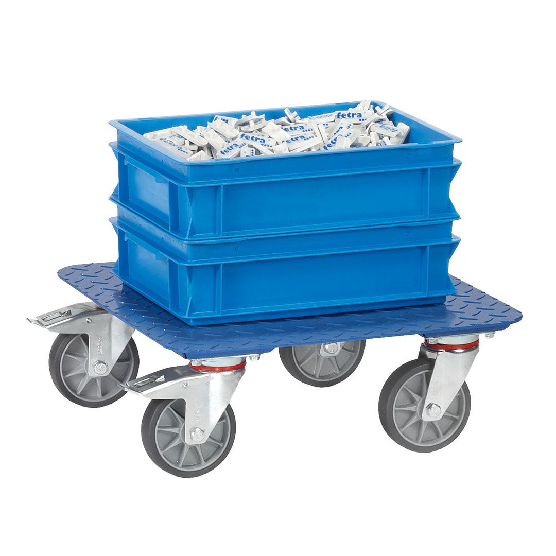 Fetra - Kistenroller - 0,4 t - (HxBxT) 185 x 500 x 500 mm - m. Tränenblech