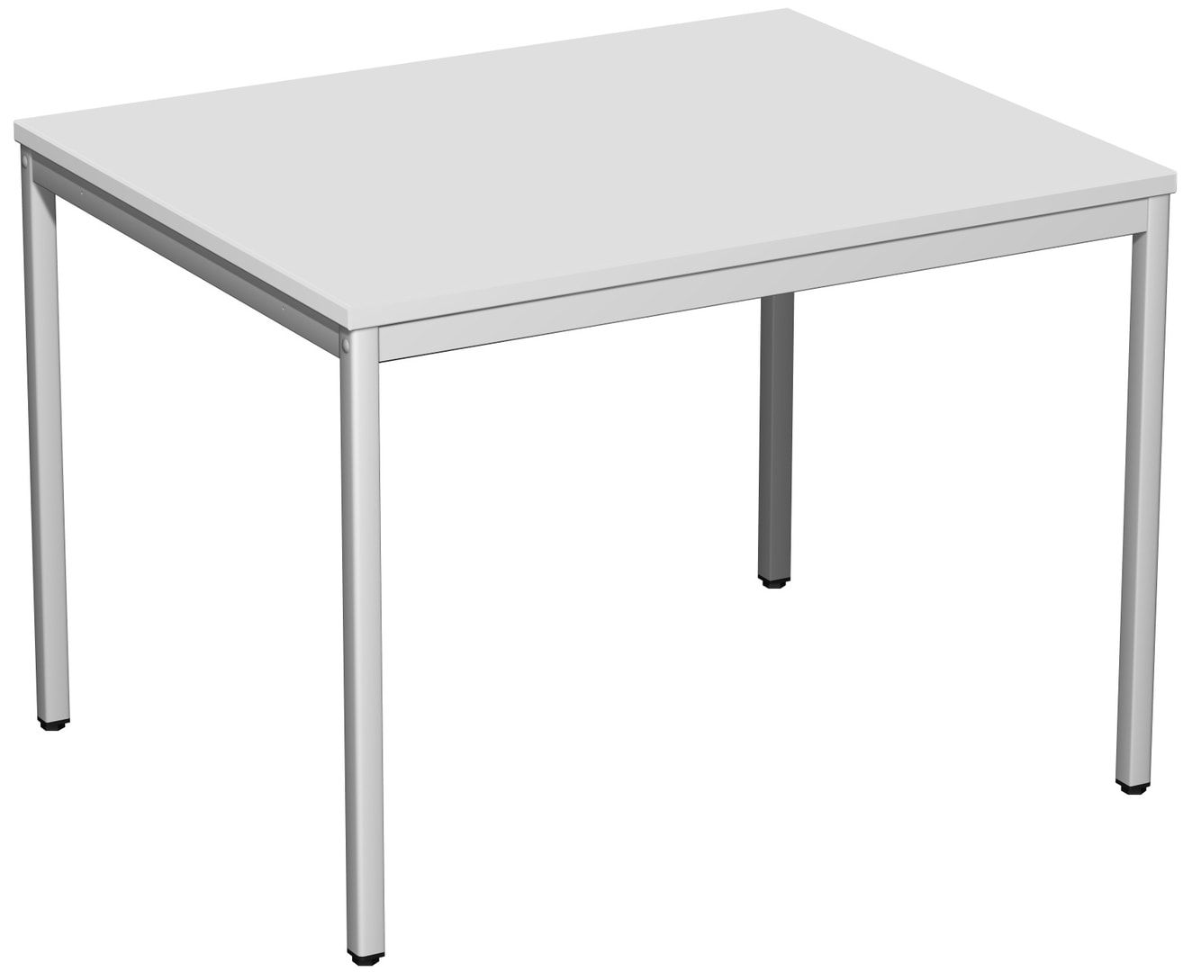 Schreibtisch - 4-Fuß Eco - Bürotisch - 720 x 1.000 x 800 mm (HxBxT) - Gestell lichtgrau - Ahorn