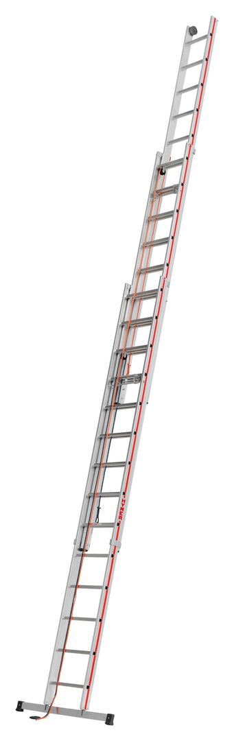 Aluminium-Seilzugleiter - Dreiteilig - Länge 11.440 mm - Aluleiter Hymer
