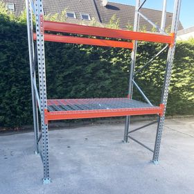 Drahtgitterboden für Palettenregale, Fachbreite 1.800 mm, Tiefe 1.100 mm, vorverzinkt, 1.000 kg je Quadratmeter, Regalgitterelement Gittereinlage