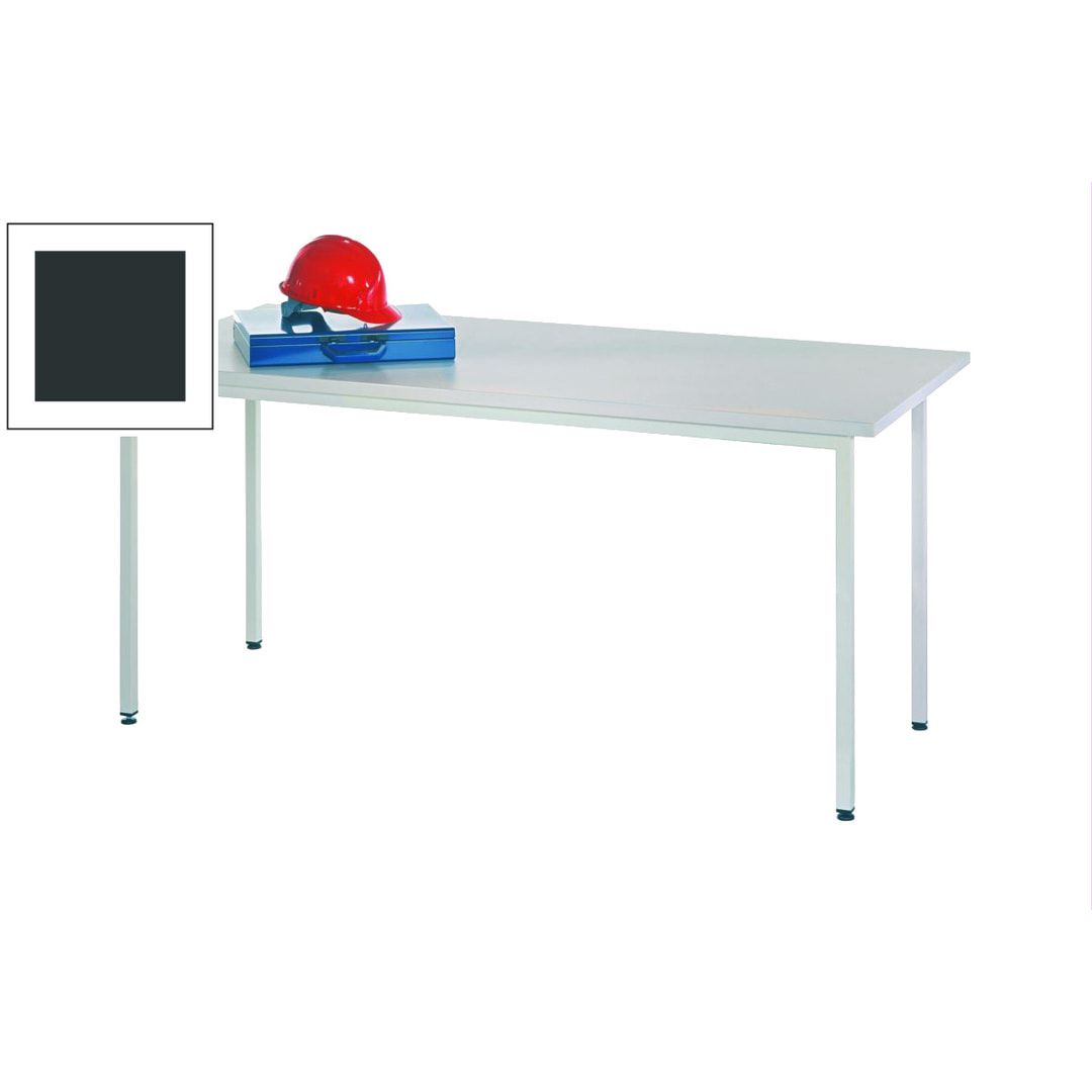 Meisterschreibtisch - melaminharzbeschichtete Arbeitsplatte - 720 x 1.700 x 800 mm (HxBxT) - anthrazitgrau