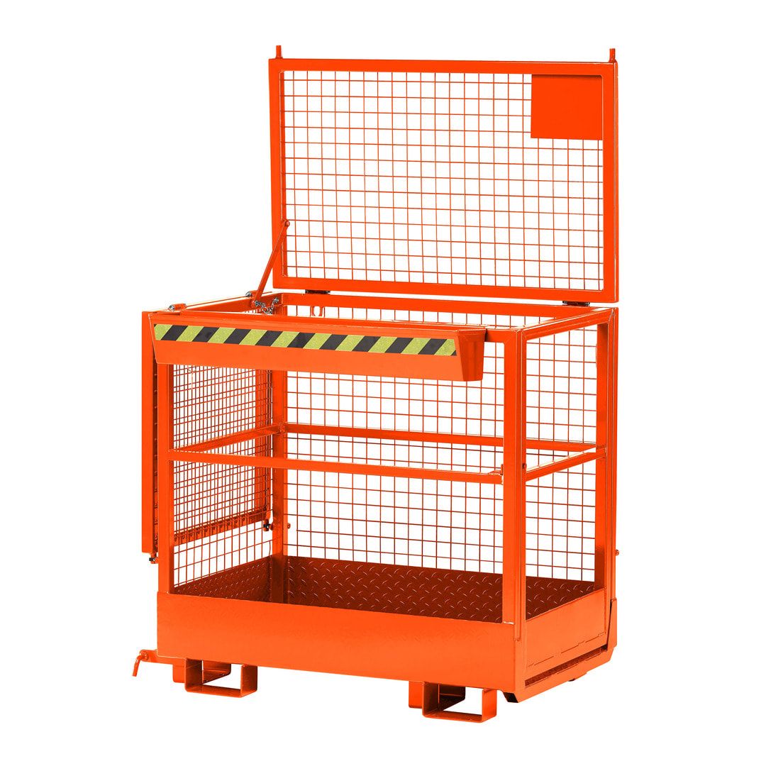 Arbeitsbühne - 2-seitige Aufnahme - Traglast 300 kg - 1.950 x 1.200 x 800 mm (HxBxT) - anthrazitgrau