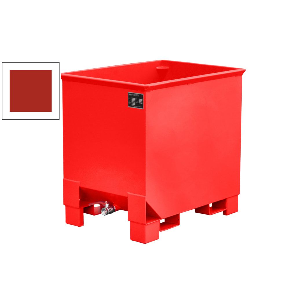 Spänekasten - 3-fach stapelbar - Volumen 300 l - Traglast 500 kg - 795 x 840 x 620 mm (HxBxT) - feuerrot