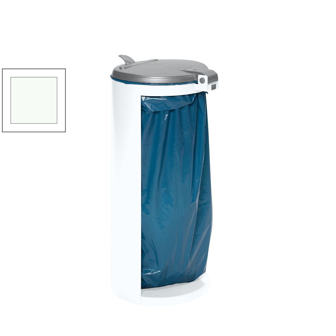 Abfallbehälter mit offener Rückseite (DxH) 450x900 mm - Inh. 120 l, Farbe enzianblau