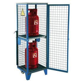 Mobiles Gasflaschen-Depot - für 11-kg-Gasflaschen - Kapazität und Farbe wählbar