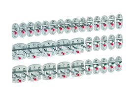 Werkzeughalterset, Hakenset, 35-teilig, für Lochplatten, Schraubsystem, Farbe wählbar