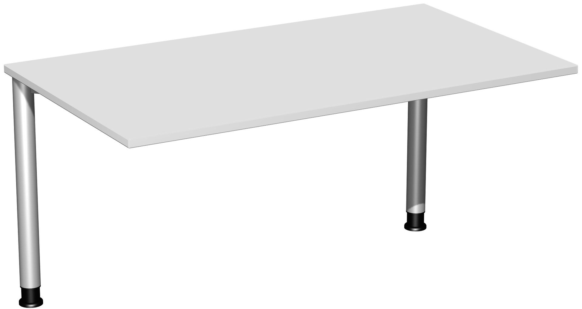 Schreibtisch - 4-Fuß Flex - Bürotisch - Höhe 680-800 mm - 1.000 x 800 mm (BxT) - Gestell anthrazit - Ahorn