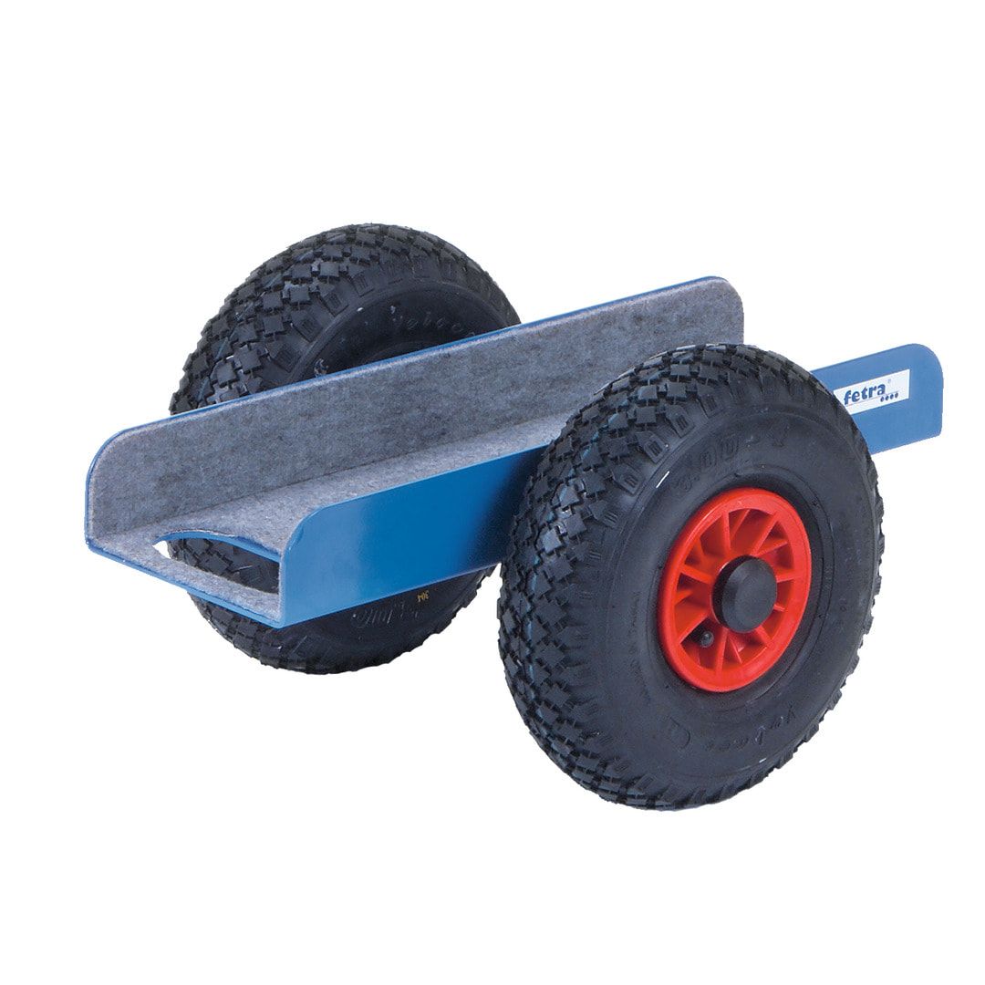 Fetra Plattenroller - Luft-Bereifung - Tragkraft 400 kg - 260 x 500 x 380 mm (HxBxT) - brillantblau
