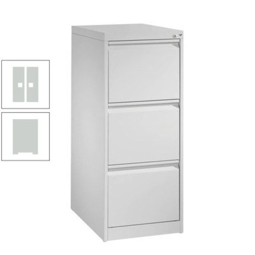 Hängeregisterschrank, Hängeregistratur, Aktenschrank, DIN A4, 3 Auszüge, einbahnig, Farbe lichtgrau, 1.045 x 433 x 590 mm (HxBxT)