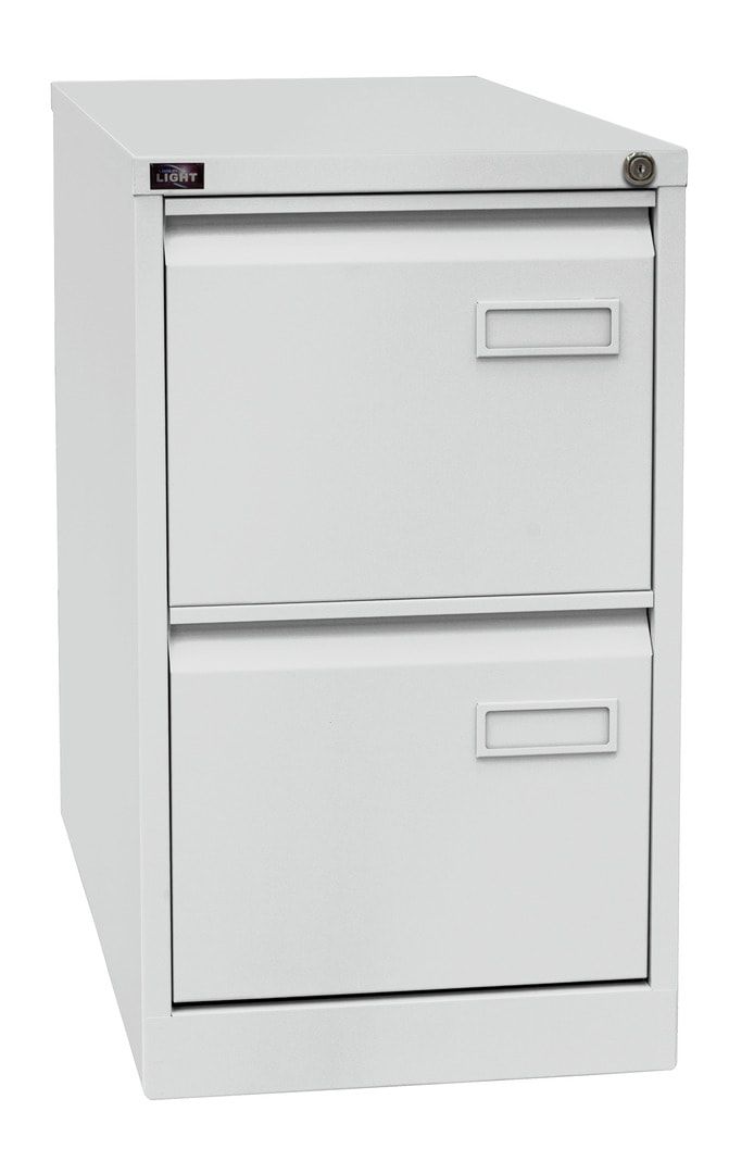 Bisley Light Hängeregistraturschrank - 2 Schubladen - einbahnig - Farbe blau