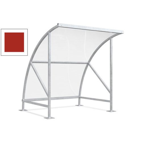 Fahrradunterstand - Fahrradgarage mit Bogendach - Stahl und Kunststoff - 2.290 x 2.090 x 2.100 mm (HxBxT) - Farbe Achatgrau