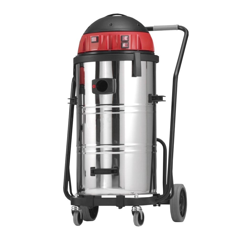 Industriesauger mit Steckdose - Kipp-Fahrgestell - Nass- Trockensauger - 1.400 W - Volumen 40 l - 900 x 580 x 550 mm (HxBxT)
