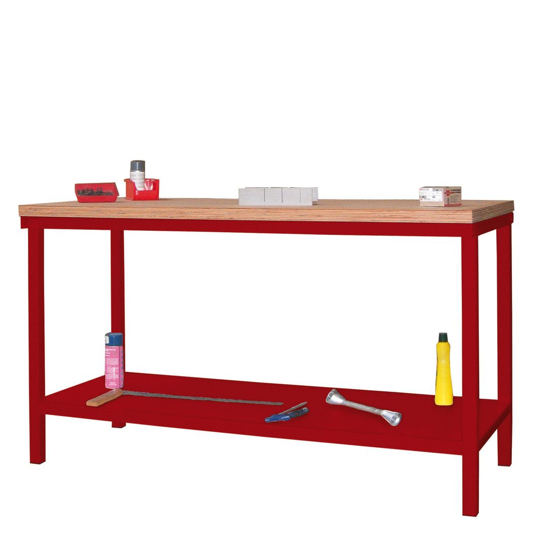 Werkbank mit Ablageboden - 900 x 1.500 x 700 mm (HxBxT) - Traglast 1.050 kg - anthrazitgrau