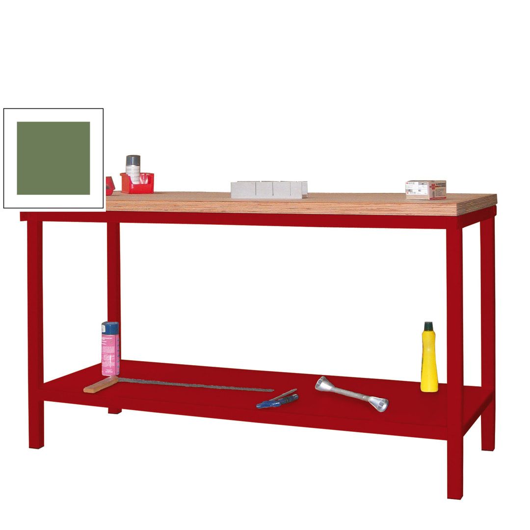 Werkbank mit Ablageboden - 900 x 1.500 x 700 mm (HxBxT) - Traglast 1.050 kg - anthrazitgrau