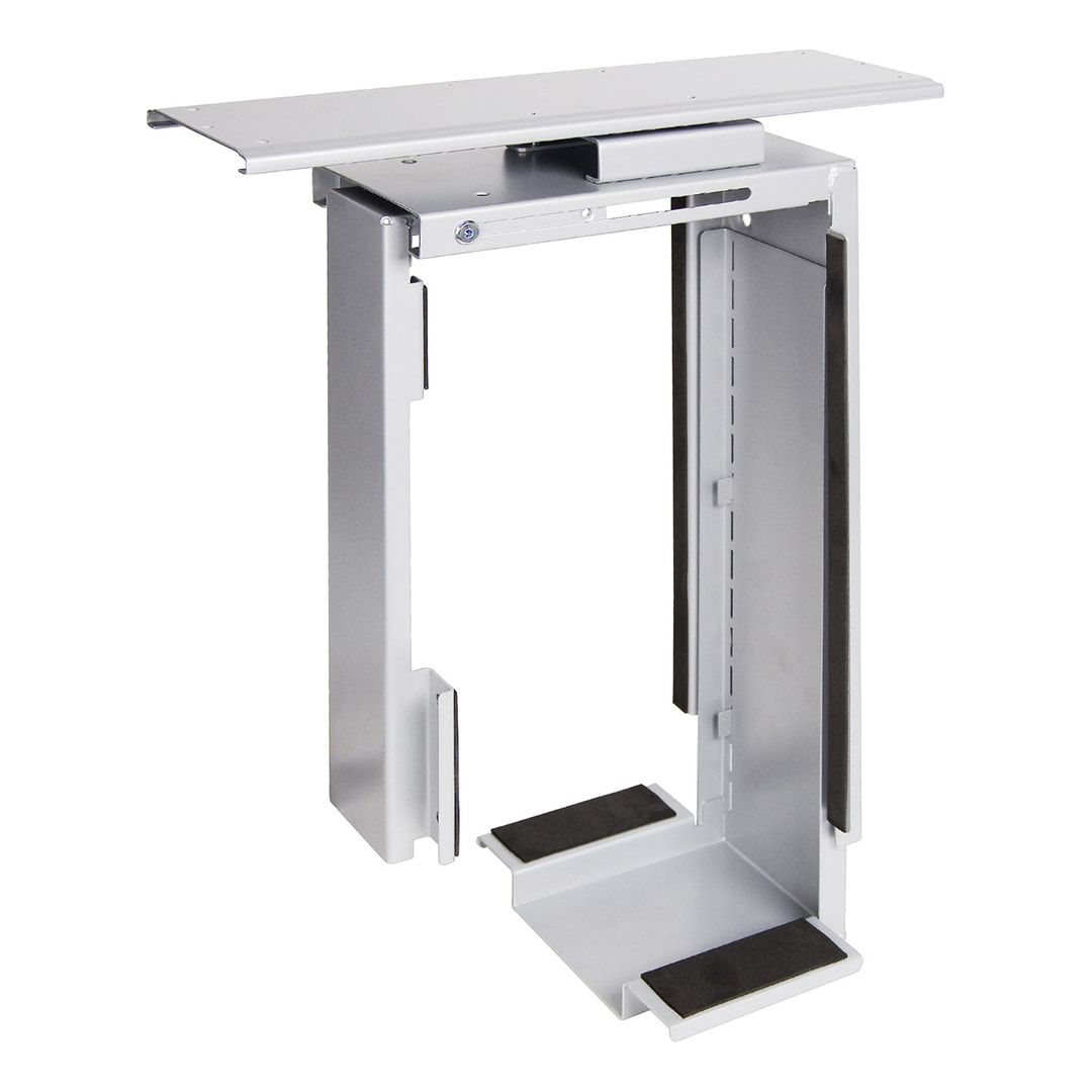 Computerhalterung - Computergehäuse-Halterung - PC-Halter - verstellbar - Farbe schwarz - Stahl - 360 Grad drehbar - 670 x 335 x 203 mm (HxBxT)