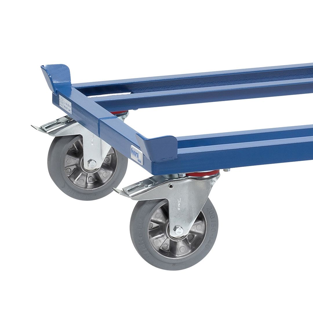 Fetra Palettenfahrgestell - Tragkraft 1.200 kg - 329 x 1.055 x 1.255 mm (HxBxT) - Vollgummi Rollen
