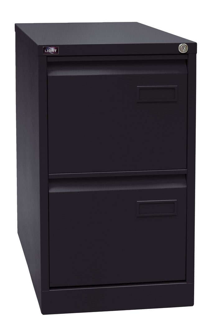 Bisley Light Hängeregistraturschrank - 2 Schubladen - einbahnig - Farbe blau