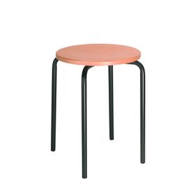 Hocker - Stapelhocker - Buche - Sitzhöhe wählbar - Gestellfarbe wählbar