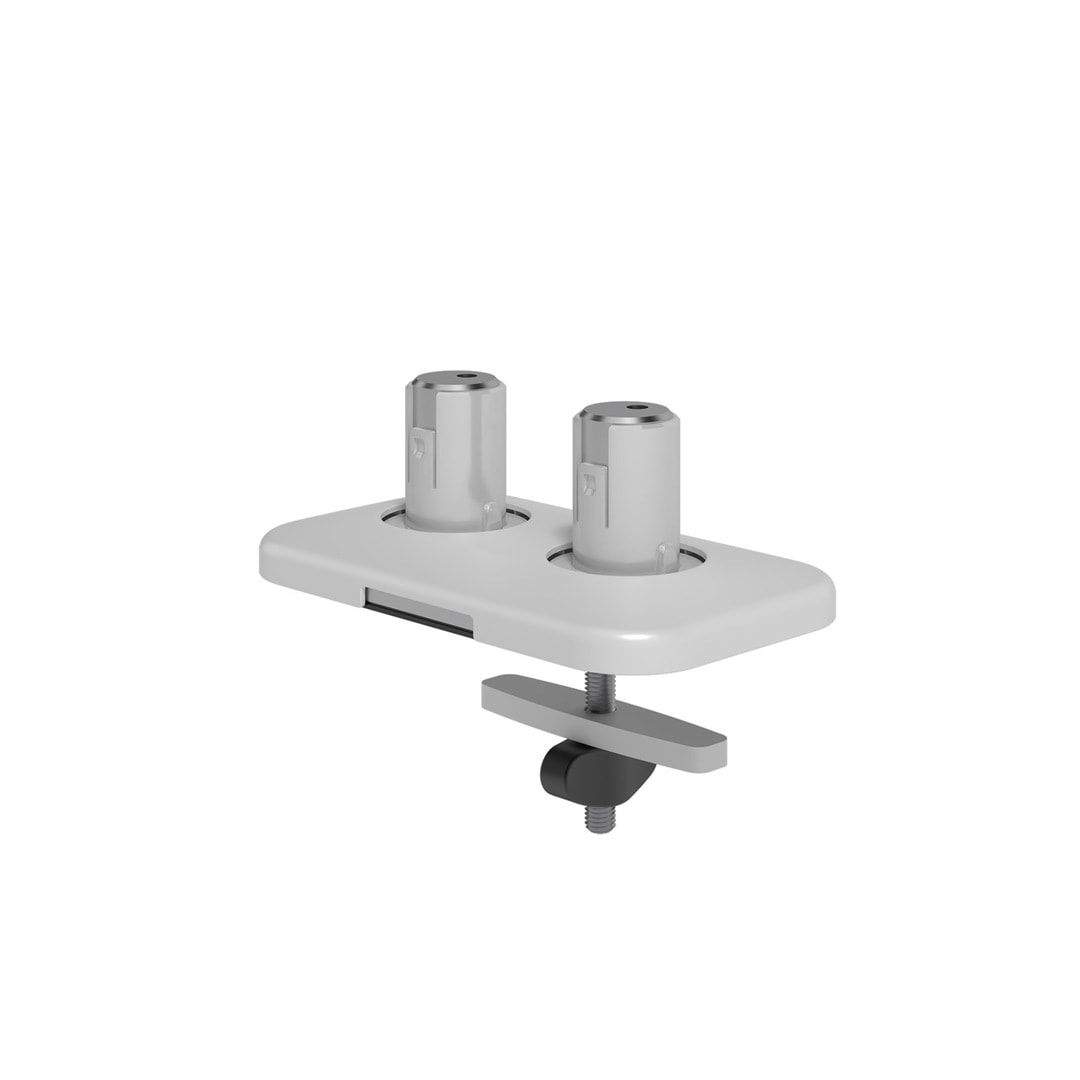 Durchtisch-Befestigung für Viewprime-Monitorhalter für 2 Monitore, Tischplatten mit 5 - 49 mm, Farbe: schwarz