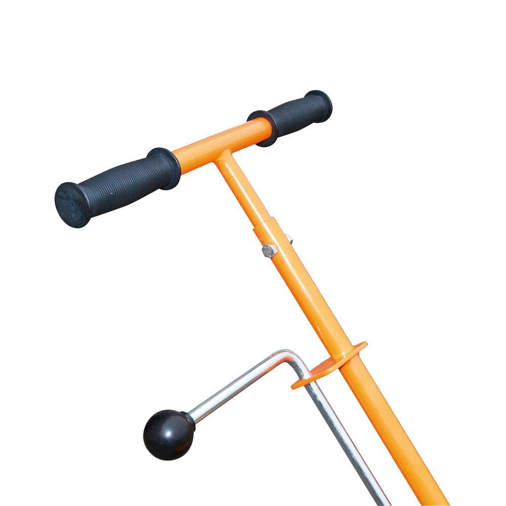 Kastenstreuer, Streuwagen, Salzstreuer, Düngewagen, Saatgut, 35 l Volumen, Edelstahl und Polyethylen, bis zu 600 mm Streubreite regelbar, luftbereift