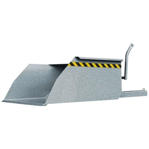 Eichinger Stapler-Schaufel, Seilzug, Volumen 1.000 l, Traglast 3.000 kg, Maße 650 x 1.300 x 3.000 mm, Farbe anthrazitgrau (RAL 7016)